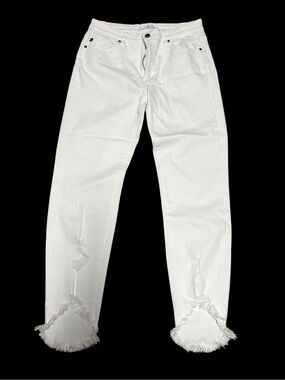 KanCan White Mid-Rise White Summer Jeans